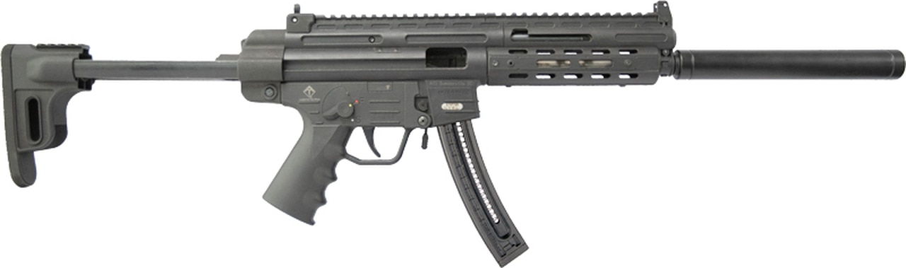 American Tactical, GSG-16, Semi-automatic, 22 LR, 16.25" Barrel, Black, Synthetic, M-Lok Handguard, 22Rd