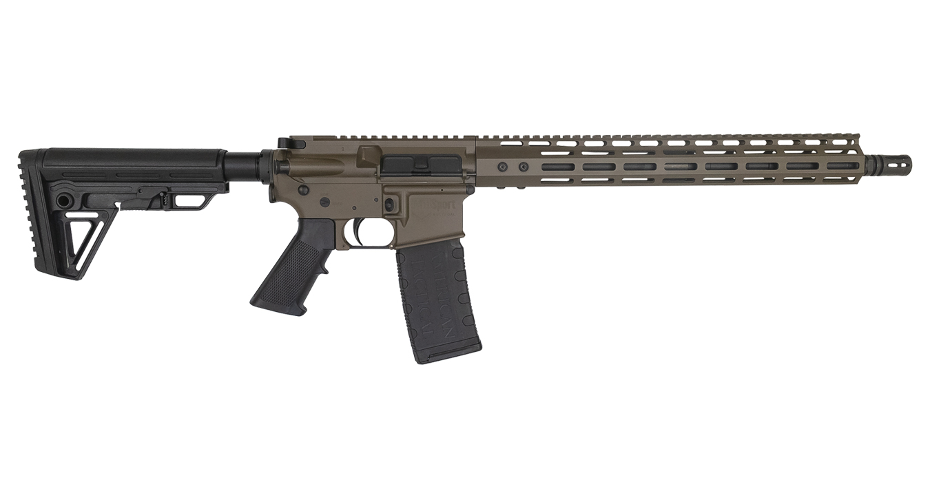 American Tactical Imports Milsport 5.56mm Optics Ready Rifle with M-LOK Rail and Patriot Brown Finish