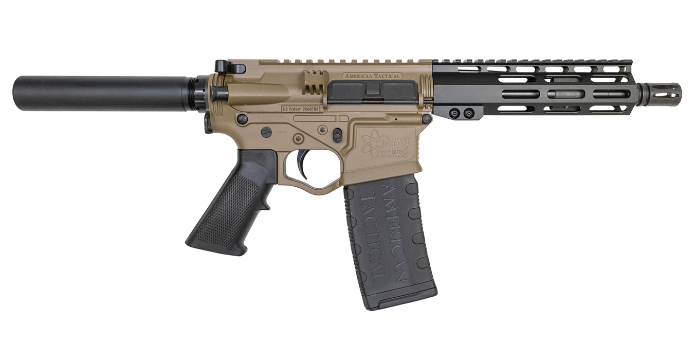 American Tactical Imports Omni Hybrid P4 5.56mm AR Pistol with FDE Finish and M-LOK Rail
