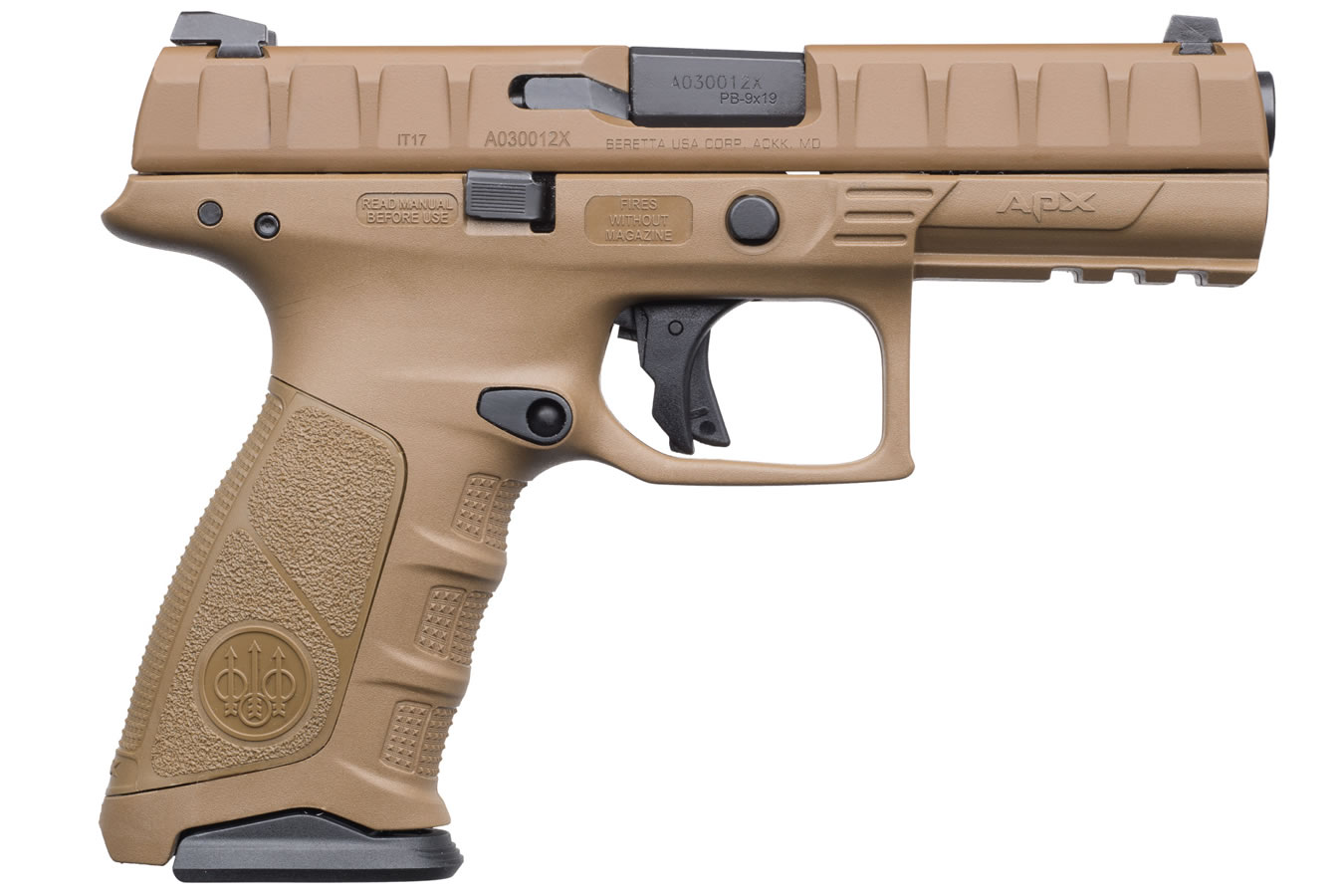 Beretta APX 9mm 17-Round Striker-Fired Pistol (Flat Dark Earth)