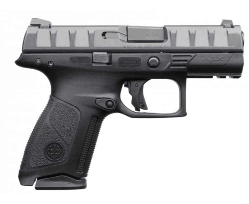 Beretta APX Compact 9mm, 3.7" Barrel, Fixed Sights, Black, 13rd Beretta