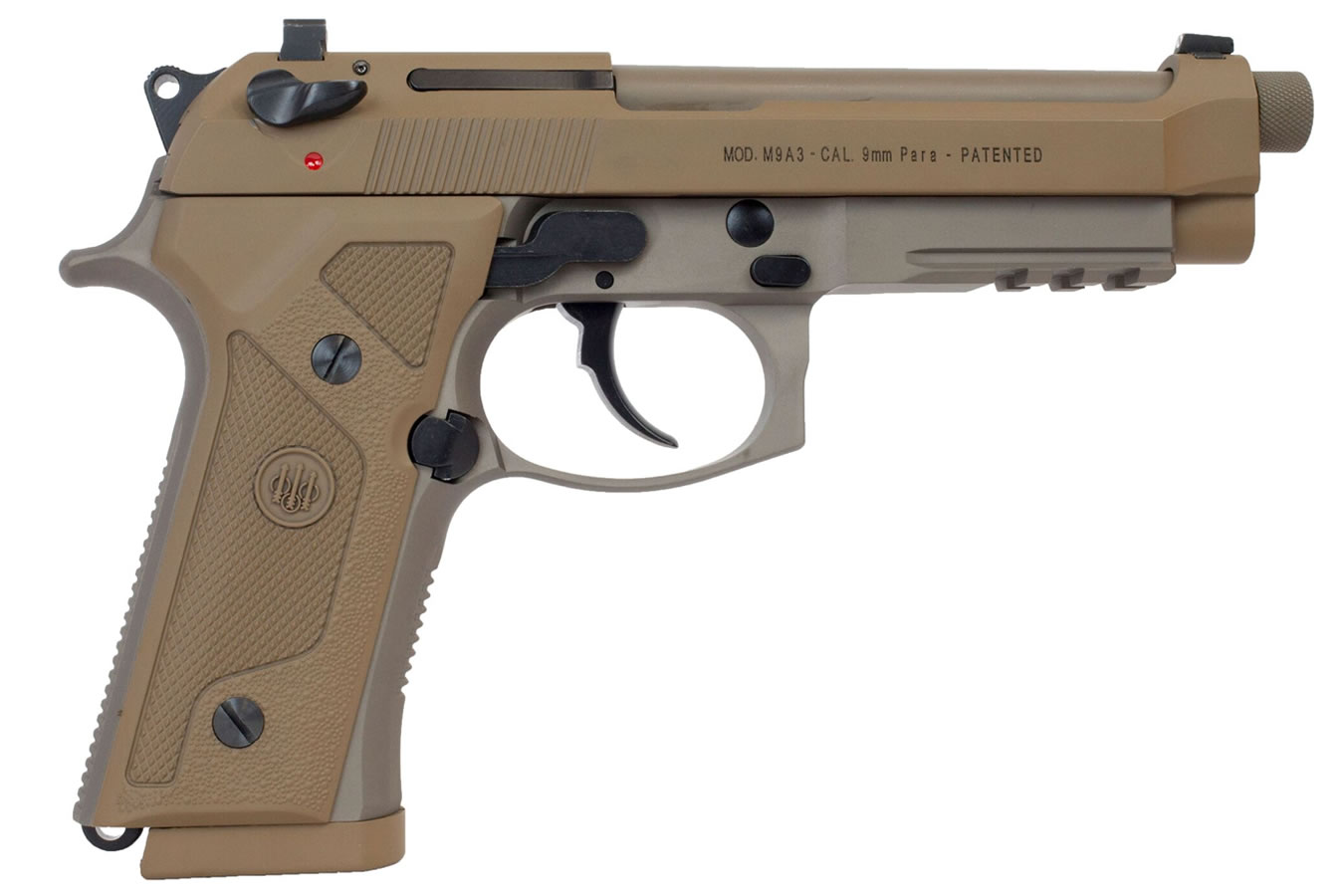 Beretta M9A3 9mm Full-Size Flat Dark Earth Centerfire Pistol (Made in Italy)