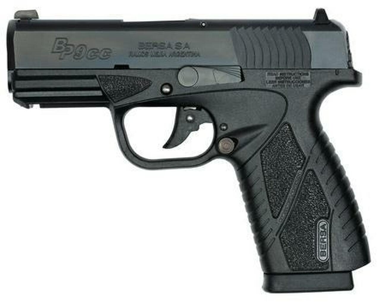 Bersa BPCC Conceal Carry 9MM 3" Barrel, Rail & 2x 8 Rd Mags