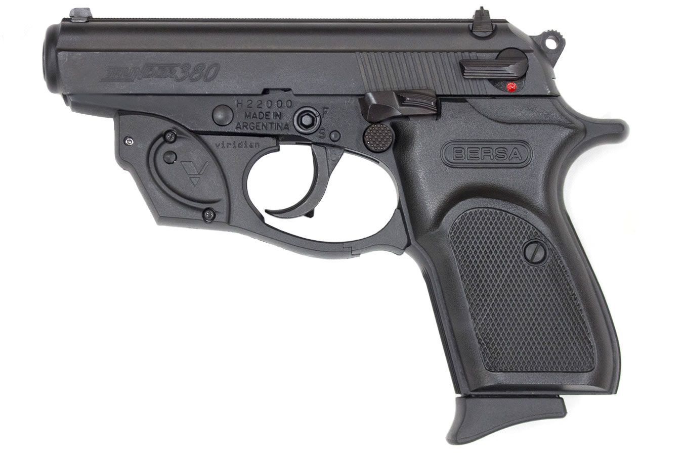 Bersa Thunder 380 Auto Carry Conceal Pistol with Viridian Red Laserguard