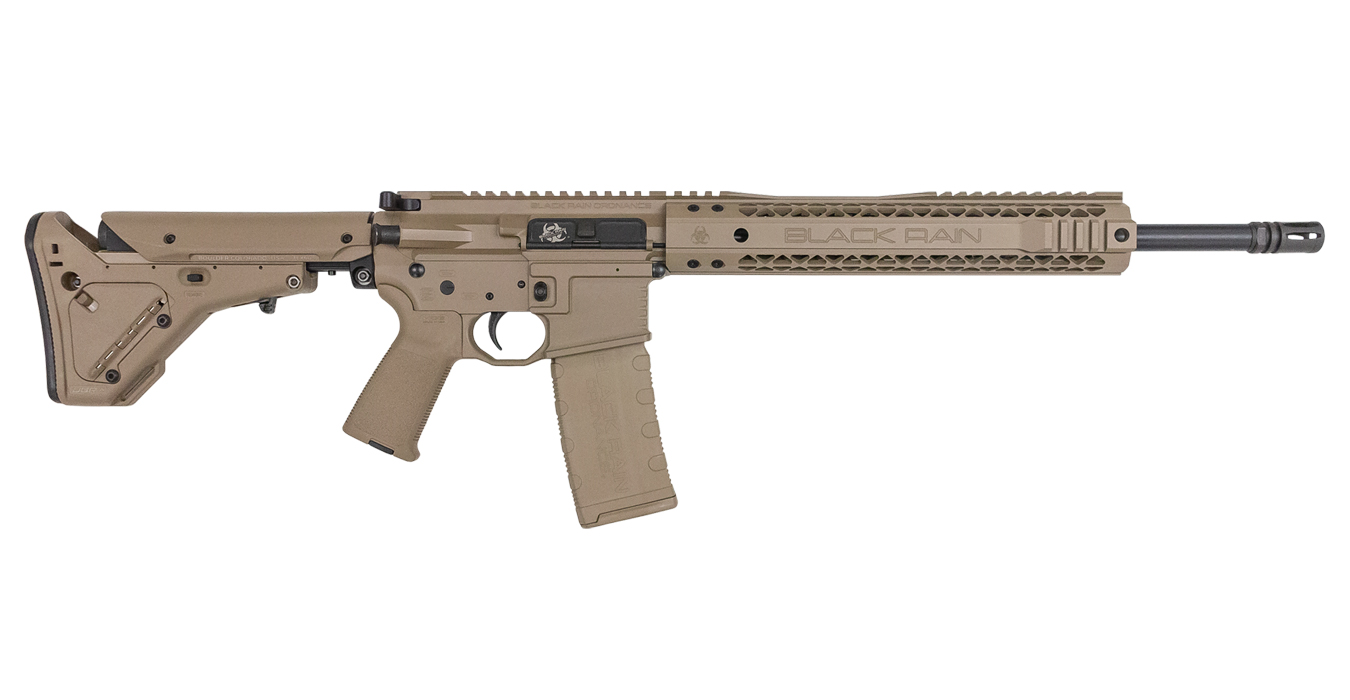 Black Rain Ordnance Recon Series 5.56mm Semi-Automatic Rifle with Flat Dark Earth Cerakote Finish
