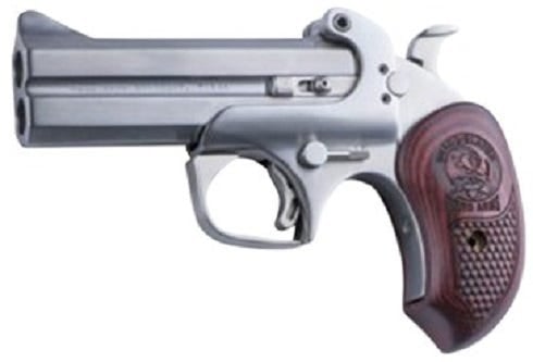 Bond Arms Snake Slayer IV .45 Colt/410 4.25" Barrel SS Satin Finish Extended Rosewood Grips 2 Shot Bond Arms