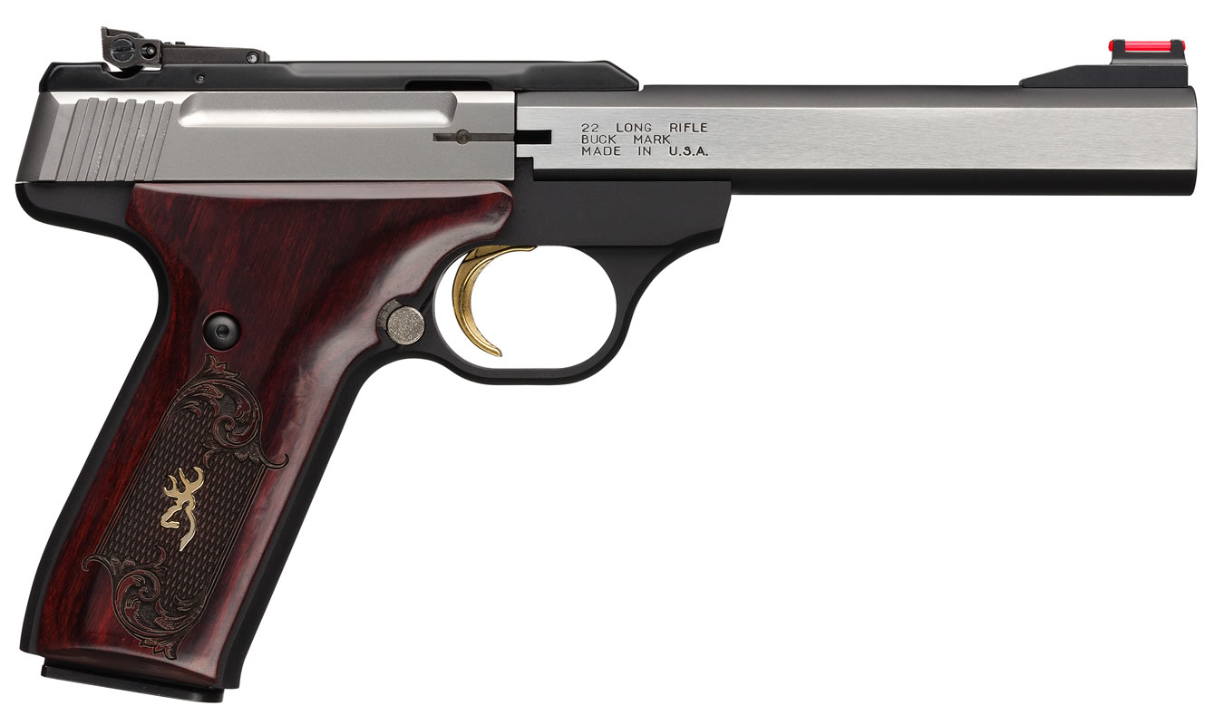 Browning Buck Mark Medallion 22LR Rimfire Pistol with Rosewood Grips
