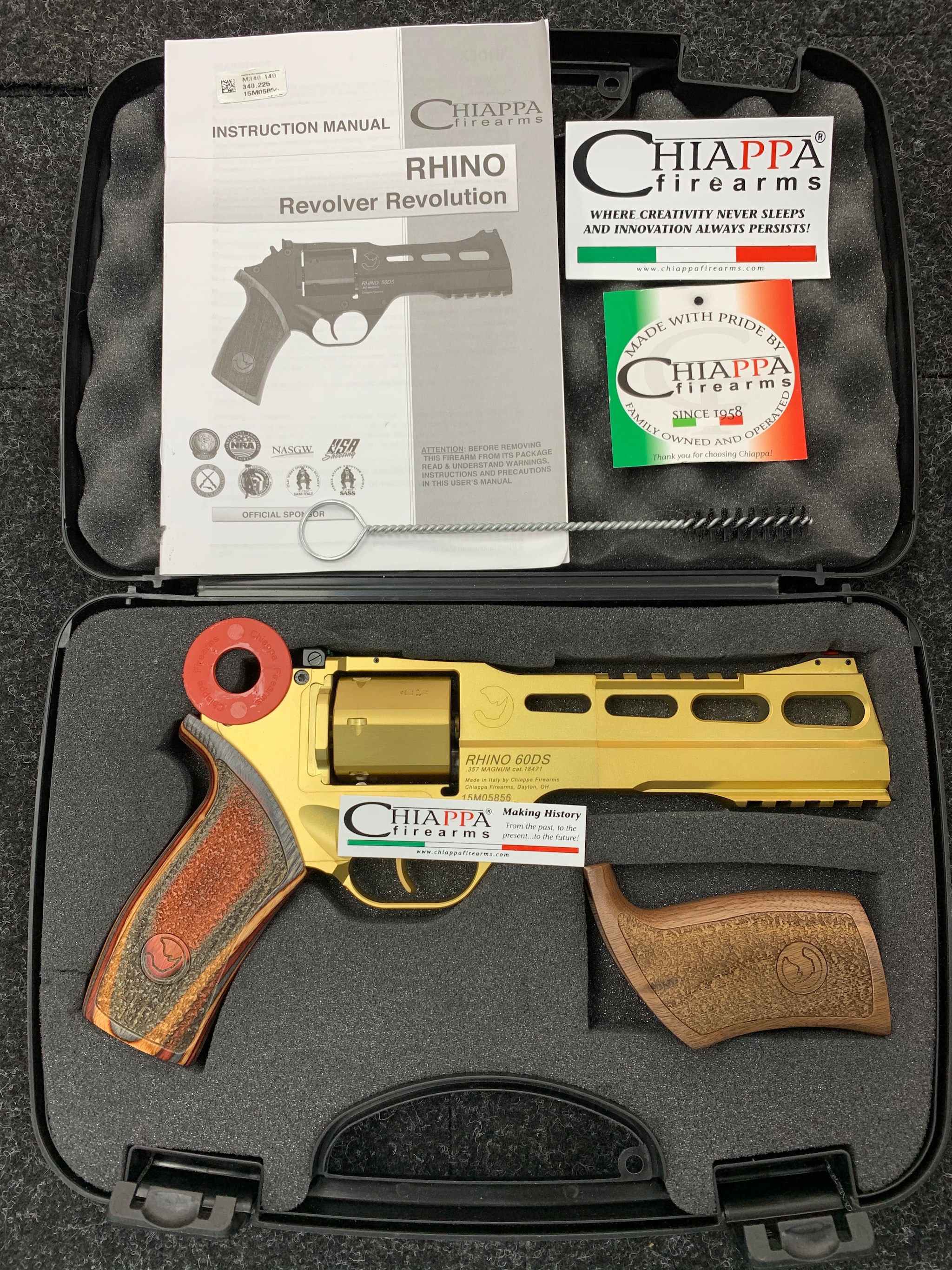 CHIAPPA FIREARMS rhino 60ds gold 357 magnum — image 2