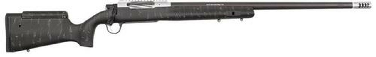 Christensen E.L.R. 300 Win Mag, 26" SS Carbon Fiber Wrapped Barrel, Black/Grey Webbing, 3rd