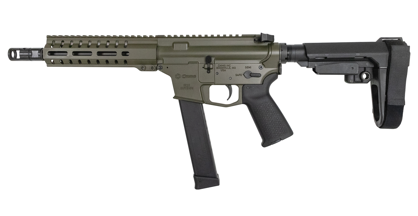 CMMG Banshee 300 Mk10 10mm AR Pistol with OD Green Cerakote Finish