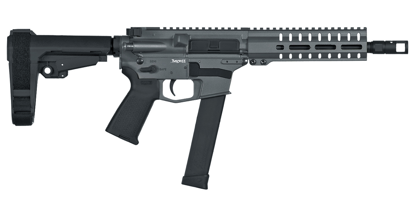 CMMG Banshee 300 Mk10 10mm AR Pistol with Slate Cerakote Finish and CMMG RipBrace