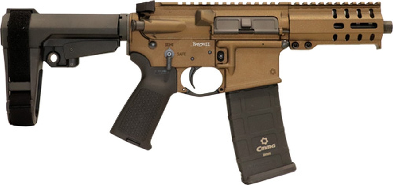 CMMG Banshee 300 MK4 9mm, 5" Barrel, Black, Magpul MOE, 6 Position RipBrace, 30rd
