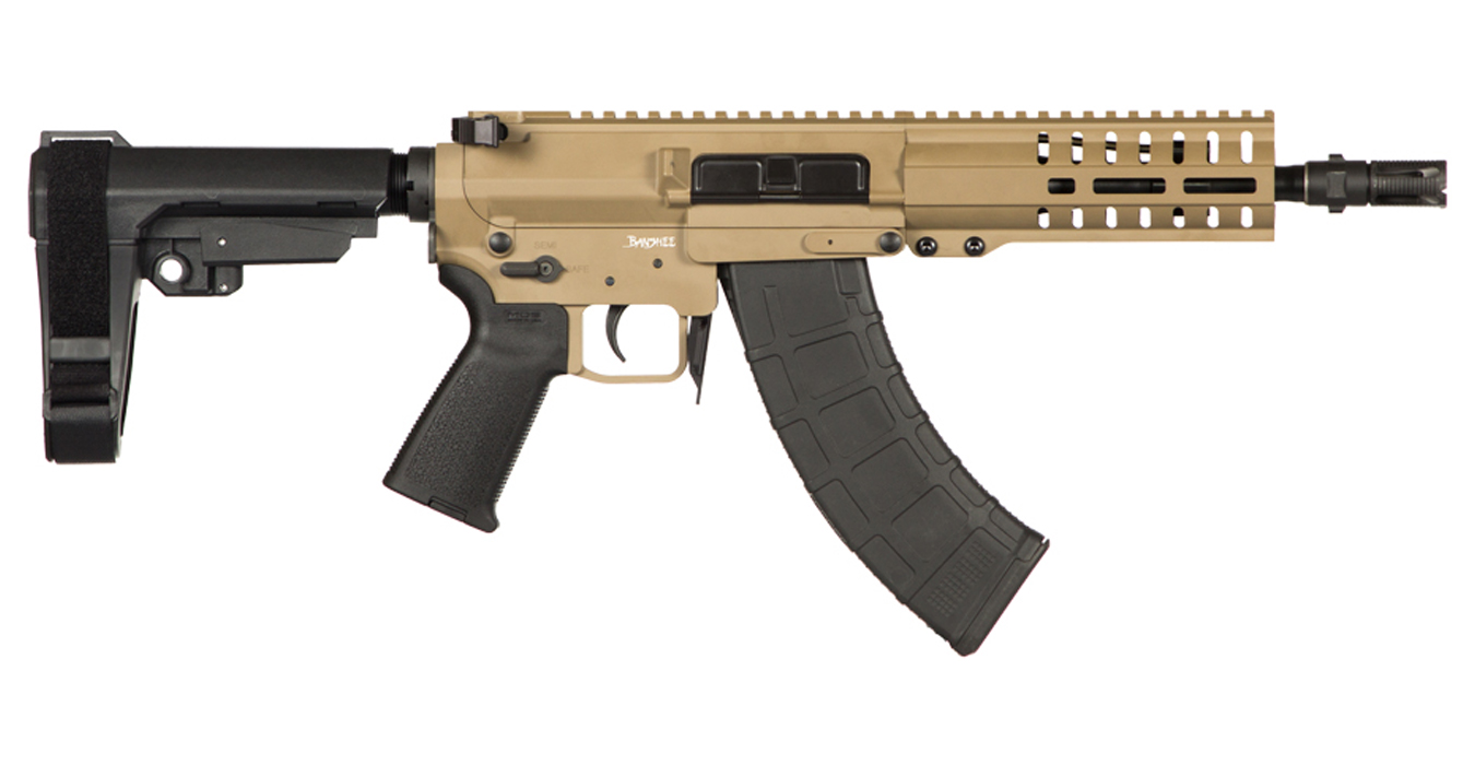 CMMG Banshee 300 Mk47 7.62x39mm Semi-Automatic Pistol with FDE Cerakote Finish