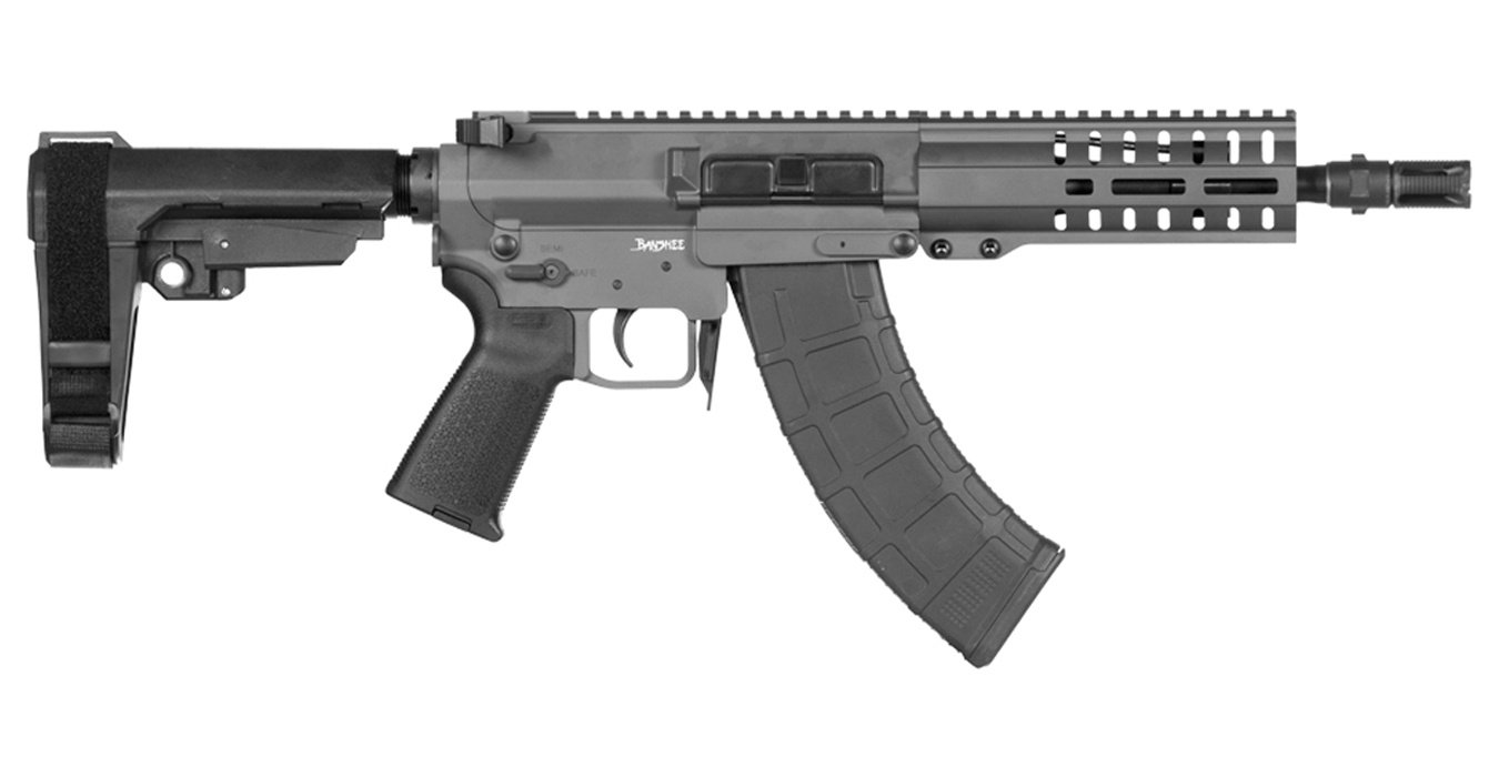 CMMG Banshee 300 Mk47 7.62x39mm Semi-Automatic Pistol with Sniper Gray Cerakote Finish