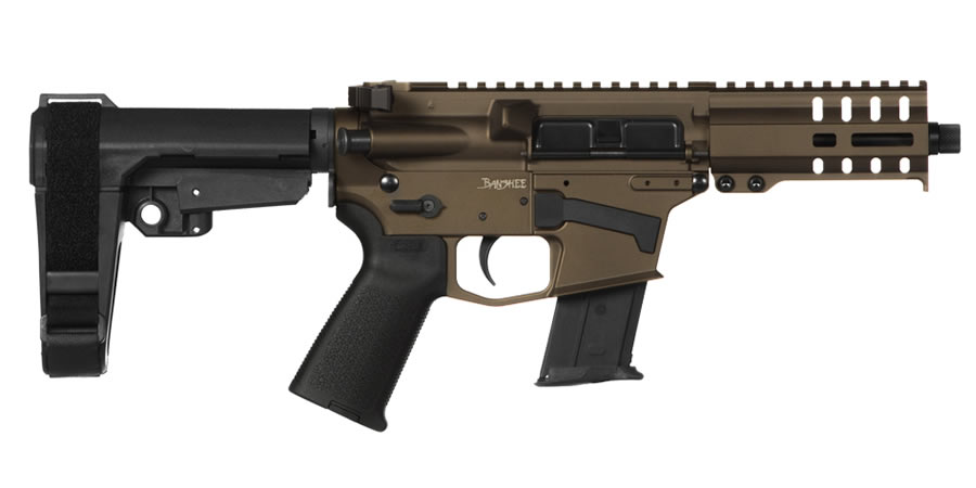 CMMG Banshee 300 Mk57 5.7x28mm Semi-Automatic Pistol with Midnight Bronze Cerakote Fi
