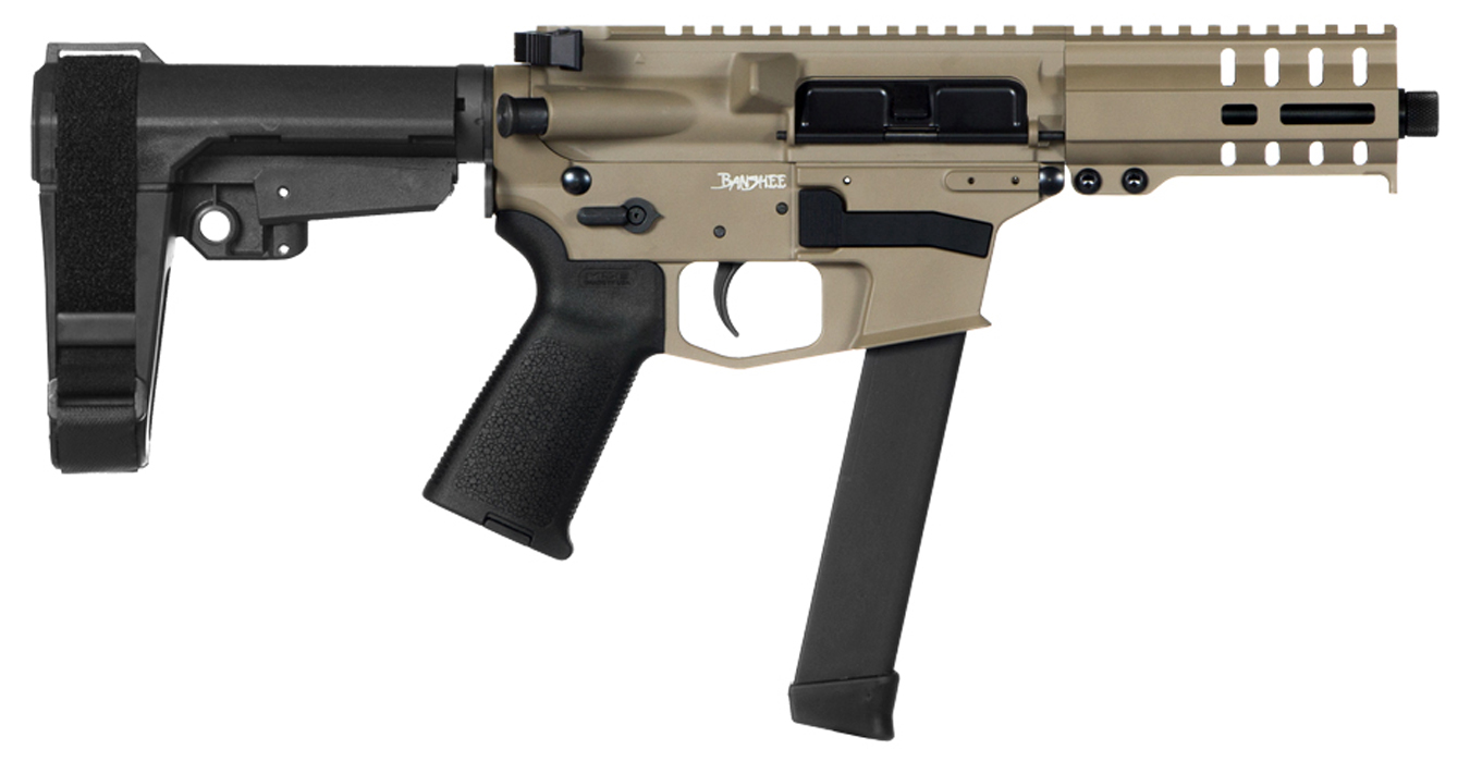CMMG Banshee 300 MKGS 9mm AR Pistol with FDE Cerakote Finish