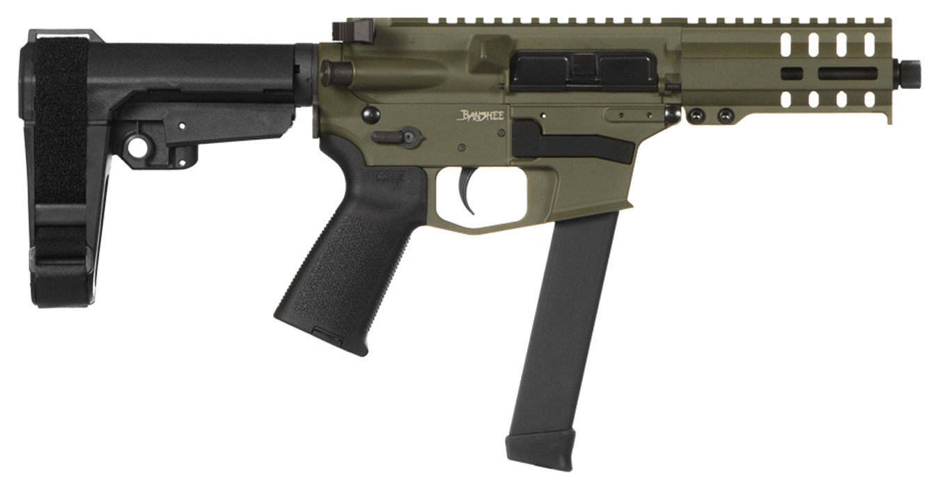 CMMG Banshee 300 MKGS 9mm AR Pistol with OD Green Cerakote Finish