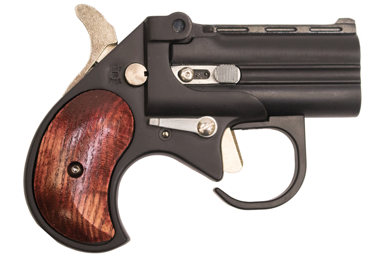 Cobra Enterprise Inc 22 WMR Big Bore Derringer Guardian Package with Black Cerakote Finish and Rosewo