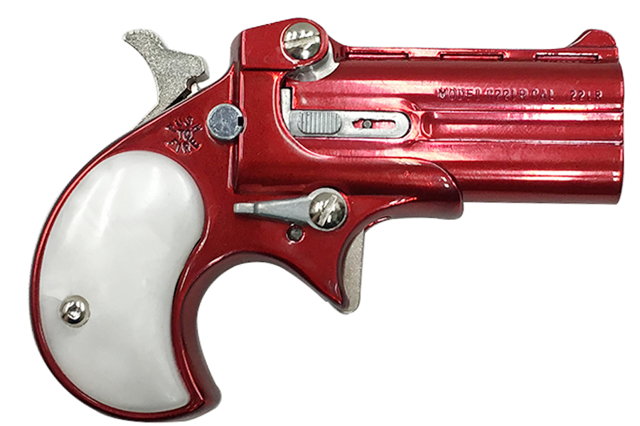 Cobra Enterprise Inc .22LR Derringer with Red Jewel Tone Finish and Pearl Grips