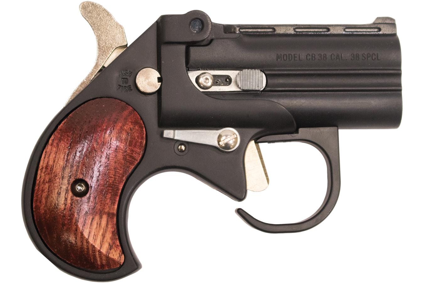 Cobra Enterprise Inc 380 ACP Big Bore Derringer Guardian Package with Black Cerakote Finish and Rosew