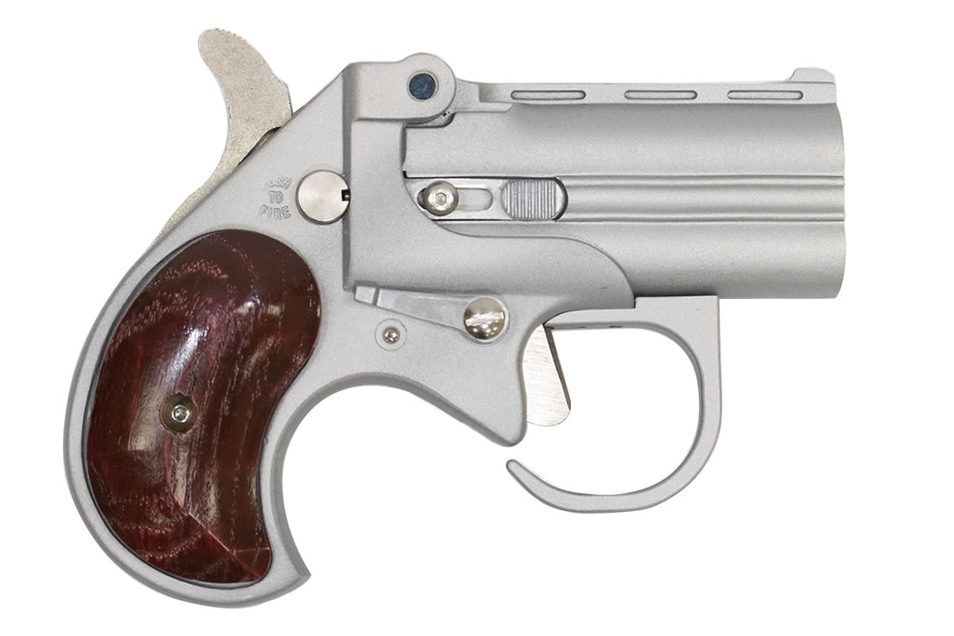 Cobra Enterprise Inc 380 ACP Big Bore Derringer Guardian Package with Satin Finish and Rosewood Grips