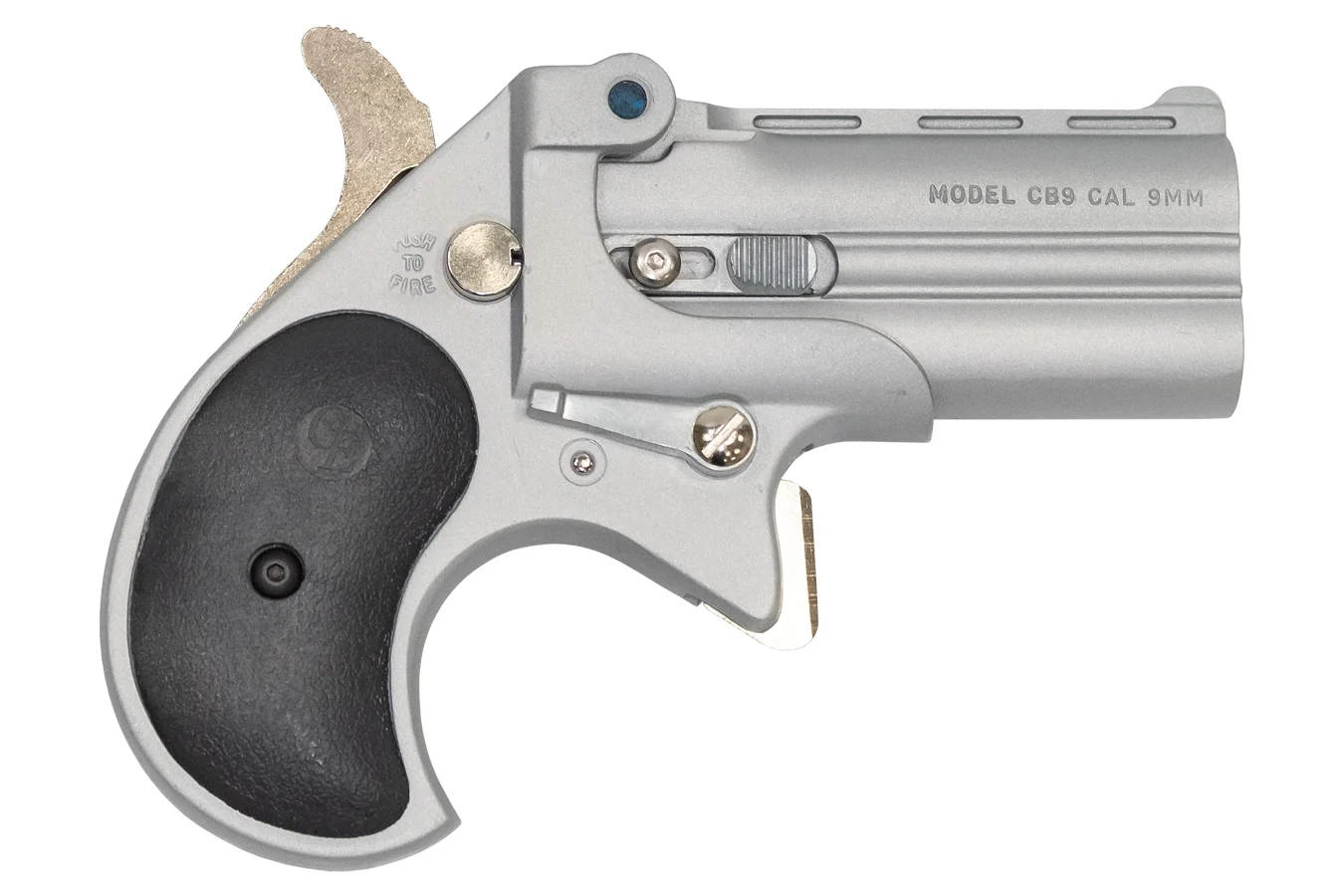 Cobra Enterprise Inc CB9 9mm Satin Derringer with Satin Nickel Cerakote Finish