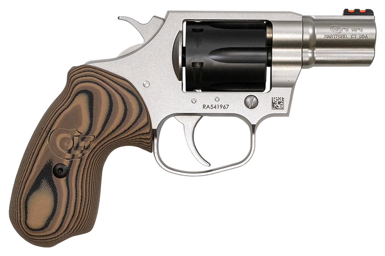Colt Cobra TT 38 Special +P Rated Double Action Revolver with Black DLC Cylinder