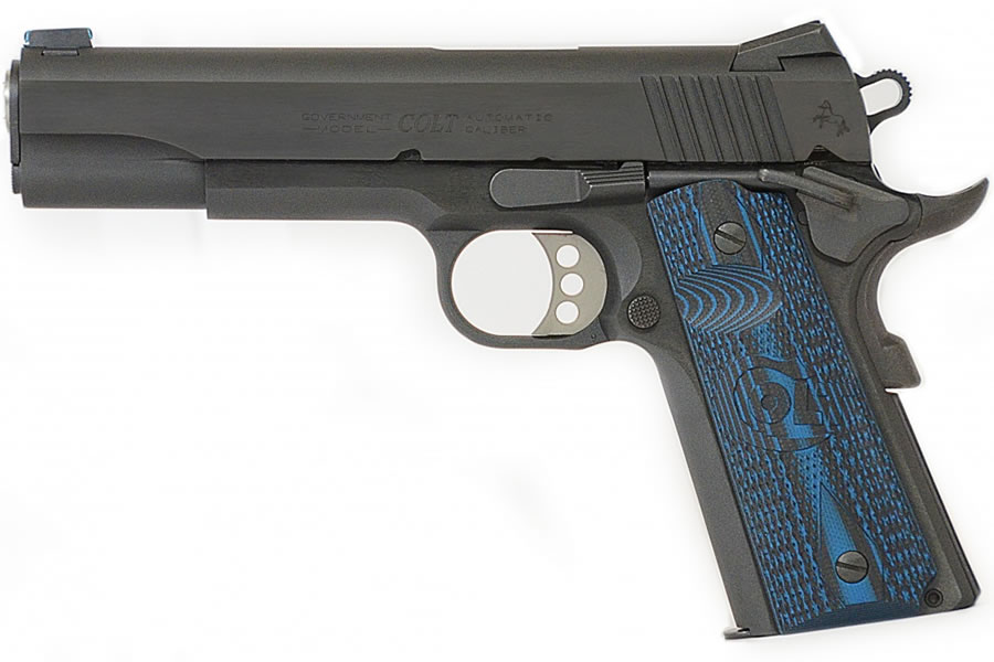 Colt Competition Pistol 9mm with Blue G10 Grips