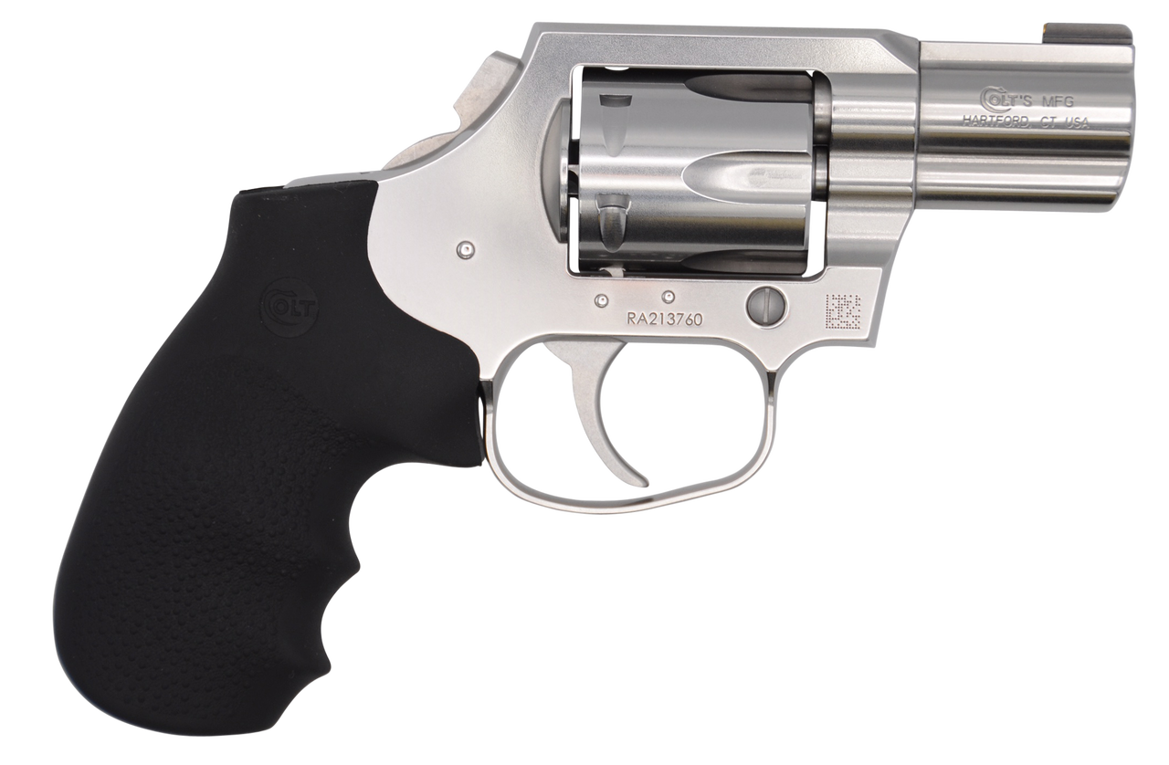 Colt King Cobra Carry Revolver 357 Mag/38 Special 2" SS Barrel Black Hogue Overmolded Grip Colt