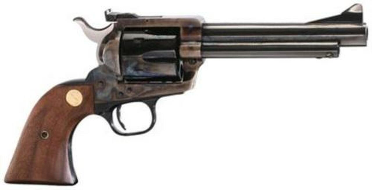 Colt New Frontier Revolver, .45 Colt, 5.5", Walnut, Medallion Grip, Royal Blue Finish, 6rd