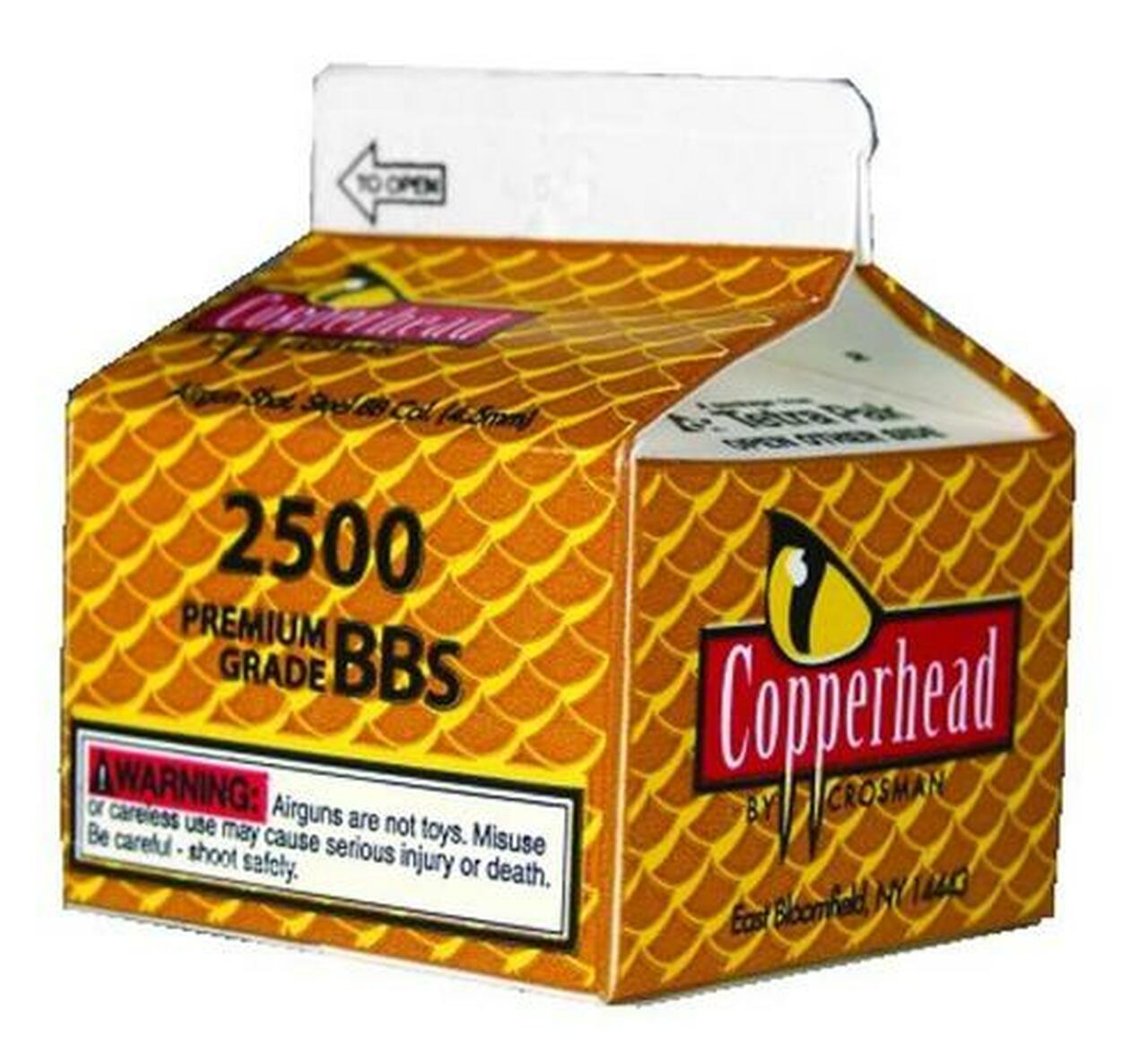 Crosman CopperHead BBs .177 Copper-coated Steel, 2500/Carton