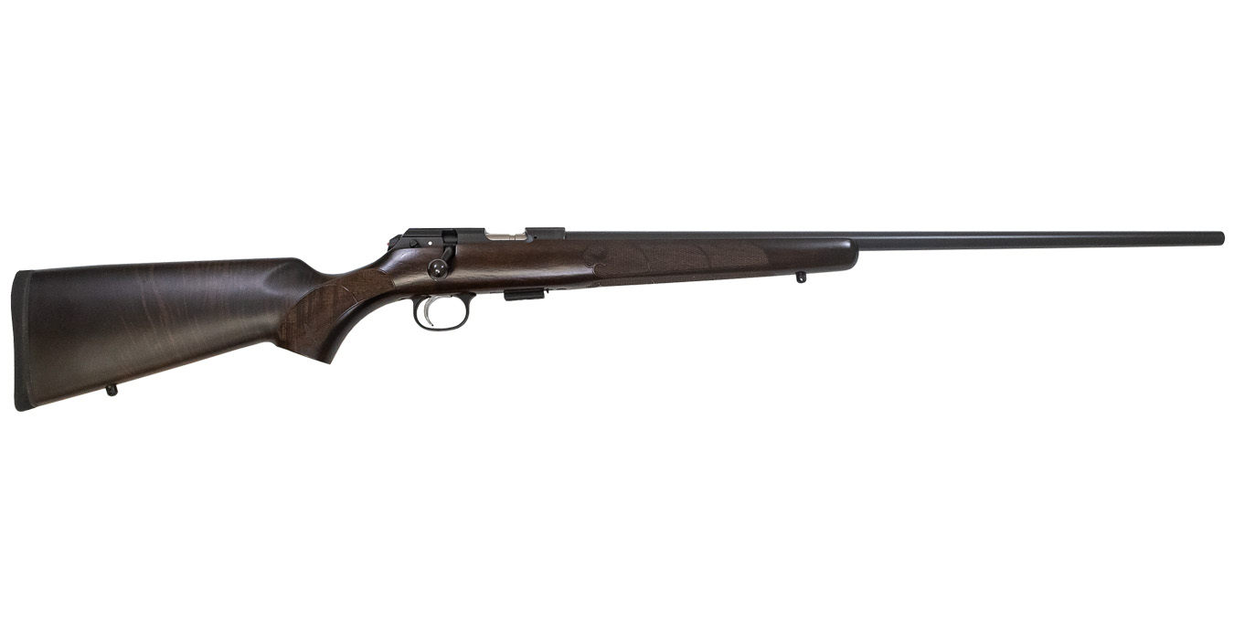 CZ 457 American 22 LR Bolt-Action Rifle with Walnut Stock