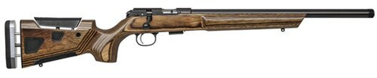 CZ 457 At-One Varmint 22 LR, 24" Heavy Threaded Barrel, Brown Adj Comb, LOP Stock, 5rd