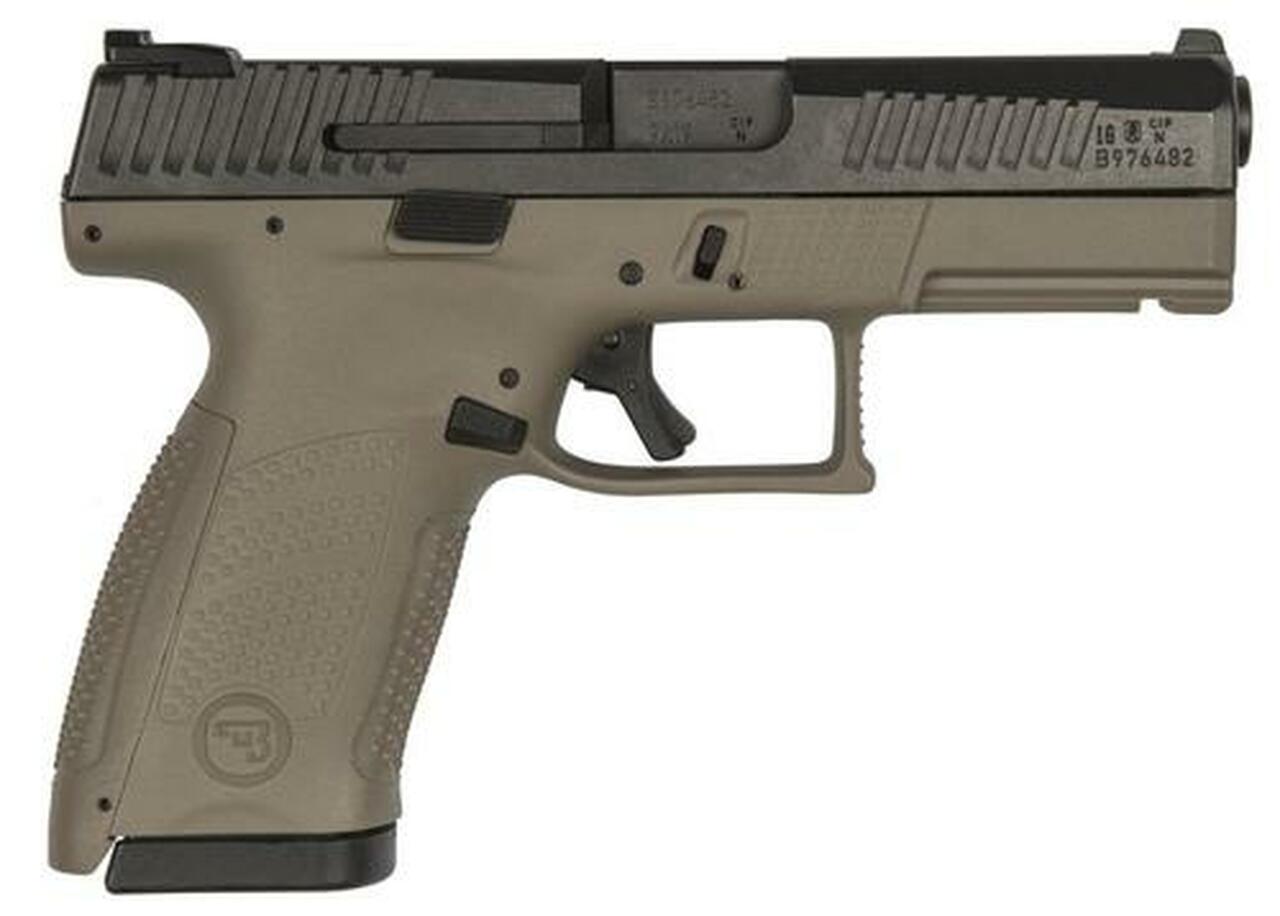 CZ P-10 Compact 9mm, 4". 15rd, Flat Dark Earth