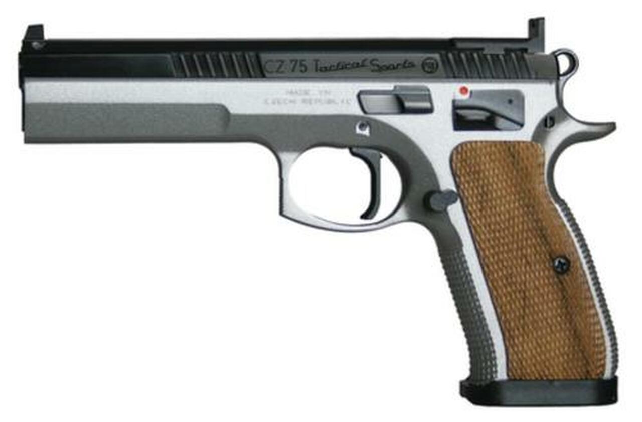 CZ Tactical Sport Pistol 9mm 5.23" Barrel, Nickel Frame & Blue Slide 20rd Mag CZ USA