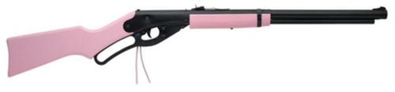 Daisy , Air Rifle, 177BB, 350 FPS, Pink, Wood, Lever Action Carbine BB, Box