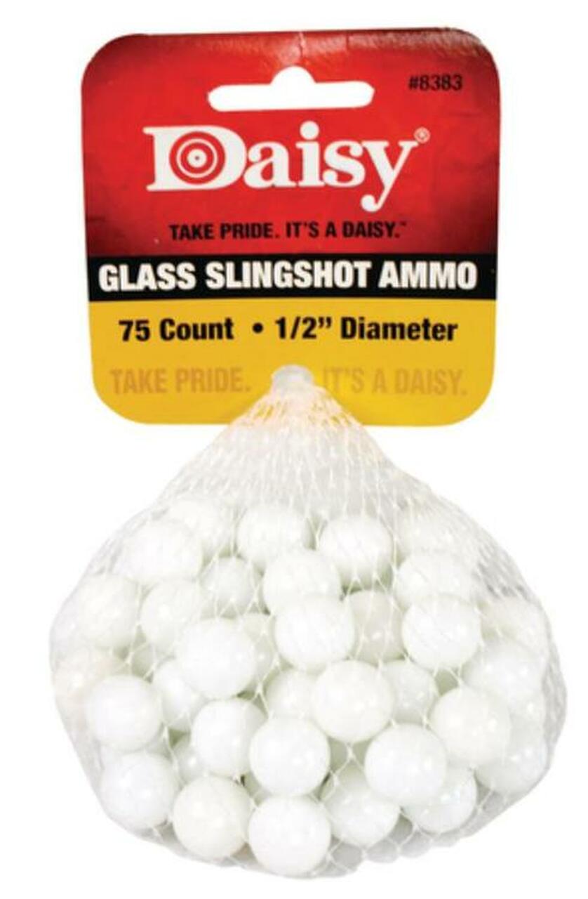 Daisy Glass Slingshot Ammunition .50" 75 Per Pack
