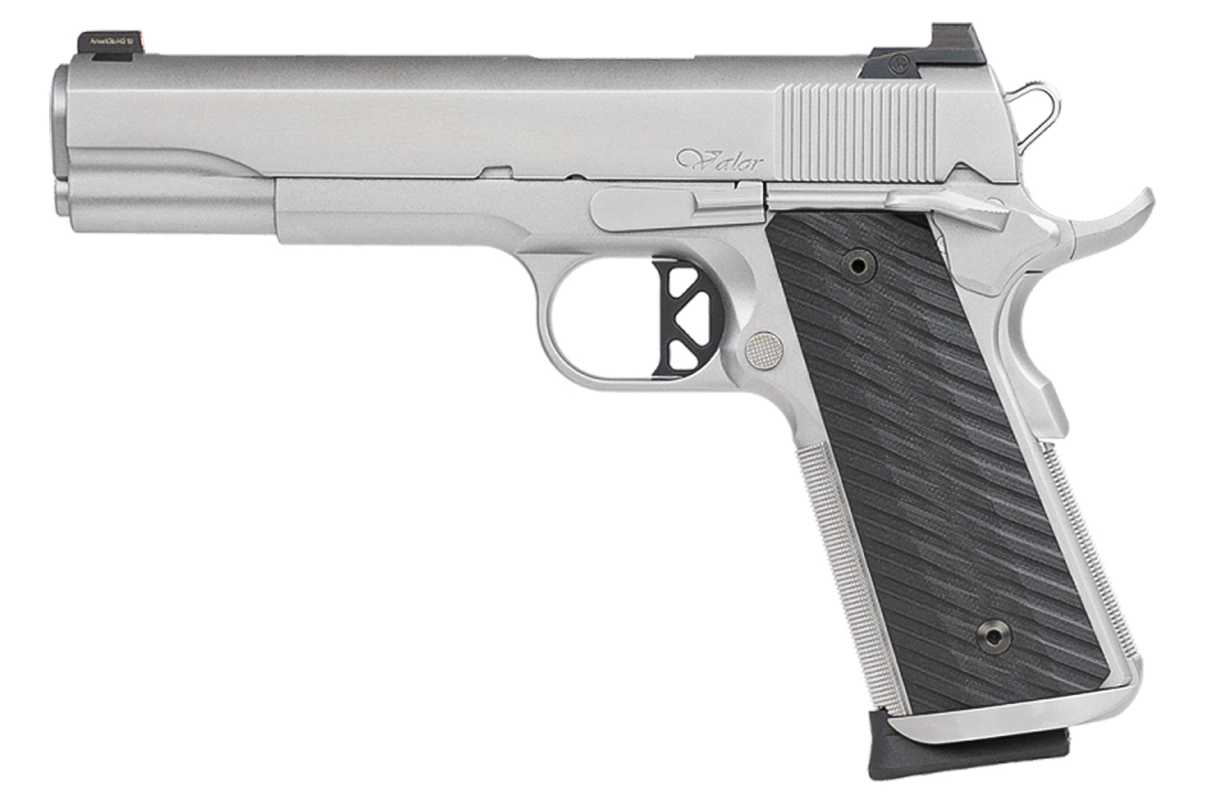 Dan Wesson Valor Stainless 45 ACP 1911 Pistol with Black G10 Grips