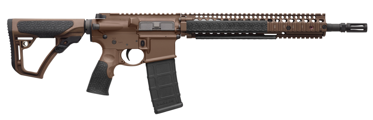 Daniel Defense M4A1 5.56/223 14.5" Barrel, Flash Hider (16" Total) Dark Earth Cerakote California Compliant 10 Rd Mag