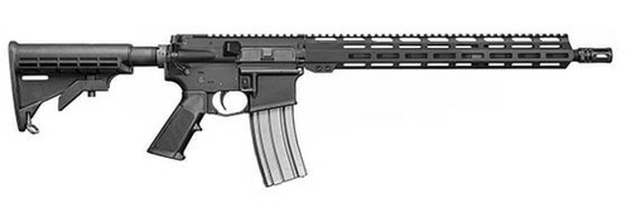 Del-Ton Sierra 316L 223/5.56, 16" Barrel, 15" M-LOK Rail, Black, 30rd Mag