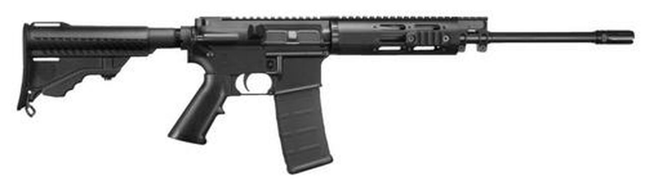 DPMS Lite 16 M AR, 223 Remington/5.56mm, 16" Barrel, DPMS Pardus Stock, AAC Blackout Flash Hider, Flattop, 30rd DPMS