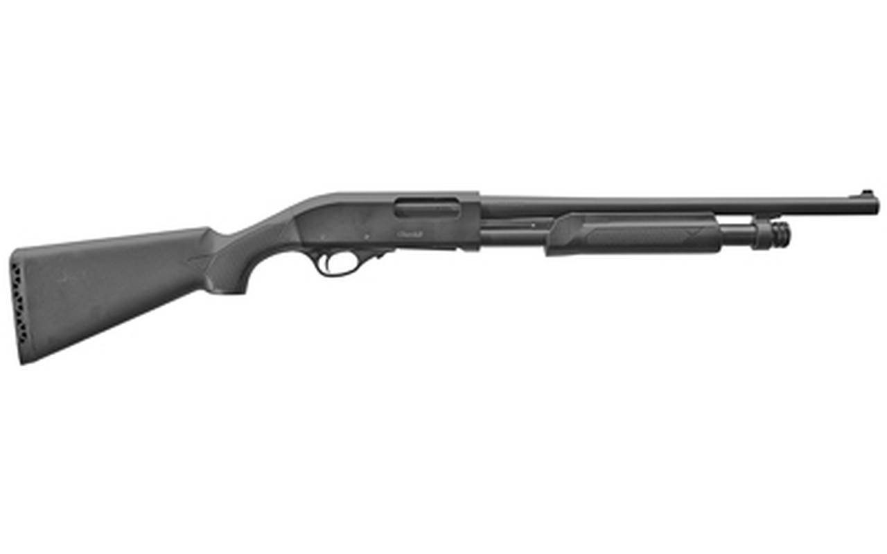 EAA AKKAR, Pump, 12 Ga, 3.5" Chamber, 18.5" Barrel, Black, Synthetic Stock, 5 Round