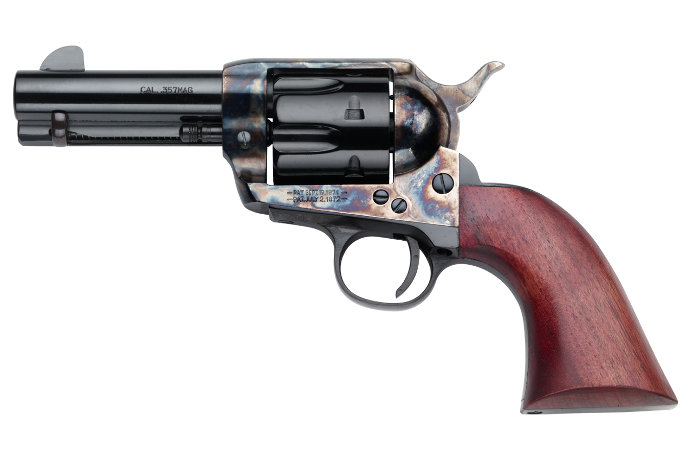 Emf Co Posse 357 Magnum 6-Shot Revolver with Color Case Hardened Frame and Walnut Grips