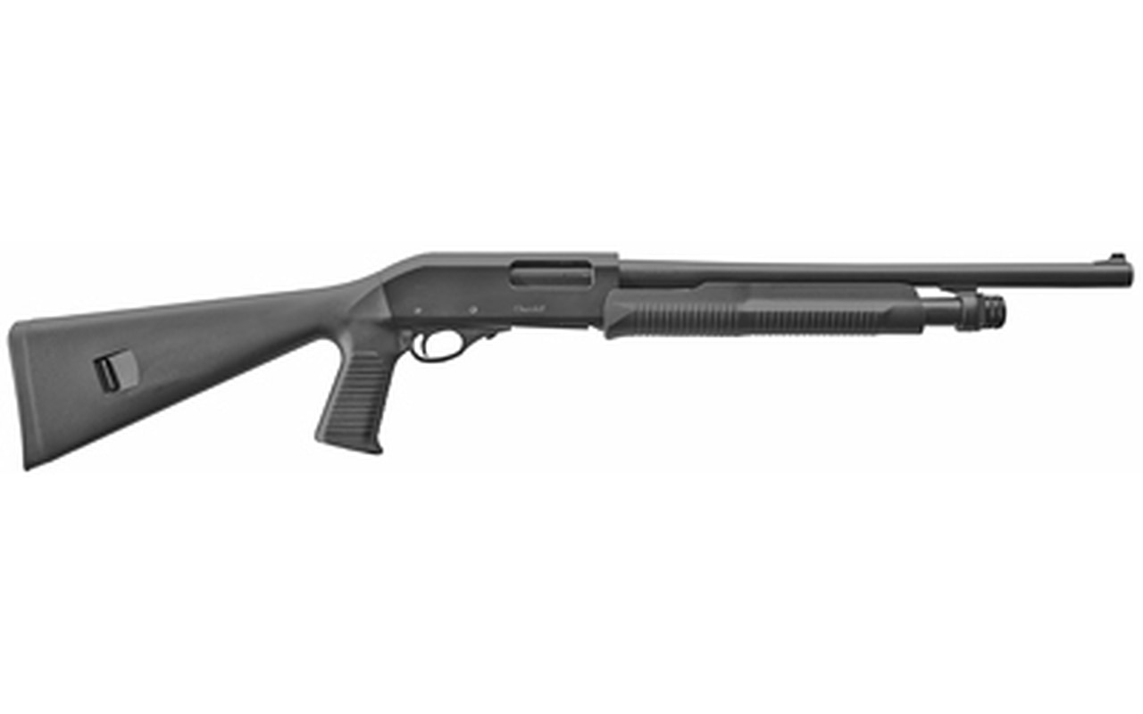 European American Armory AKKAR, Pump, 12 Ga, 3" Chamber, 18.5" Barrel, Black, Pistol Grip Stock, 5 Round