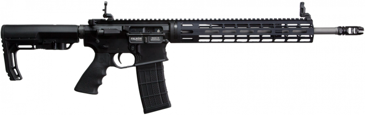Falkor The Standard AR-15 Rifle, 223 Remington/Wylde Black, 16in Barrel