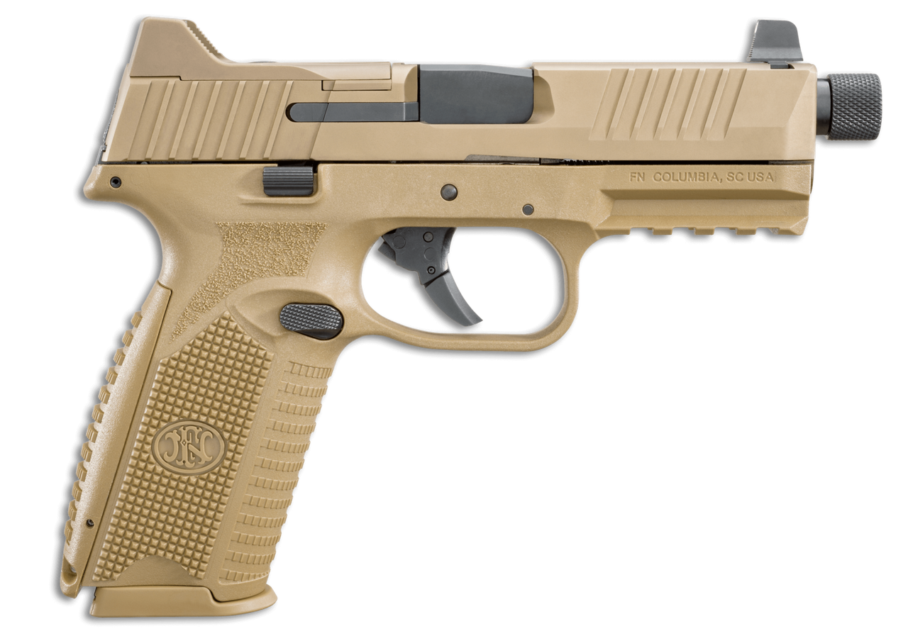 FN 509 Tactical 9mm, 4.5" Barrel, Night Sights, Flat Dark Earth, 17rd/24rd FN America