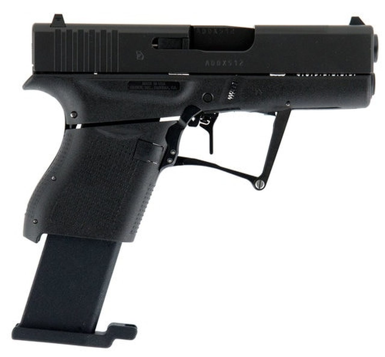 Full Conceal M3S G43 Foldable Sub-Compact Pistol, 9MM, 3.39" Barrel, Fixed Sights, Glock 43 Slide 8rd Mag