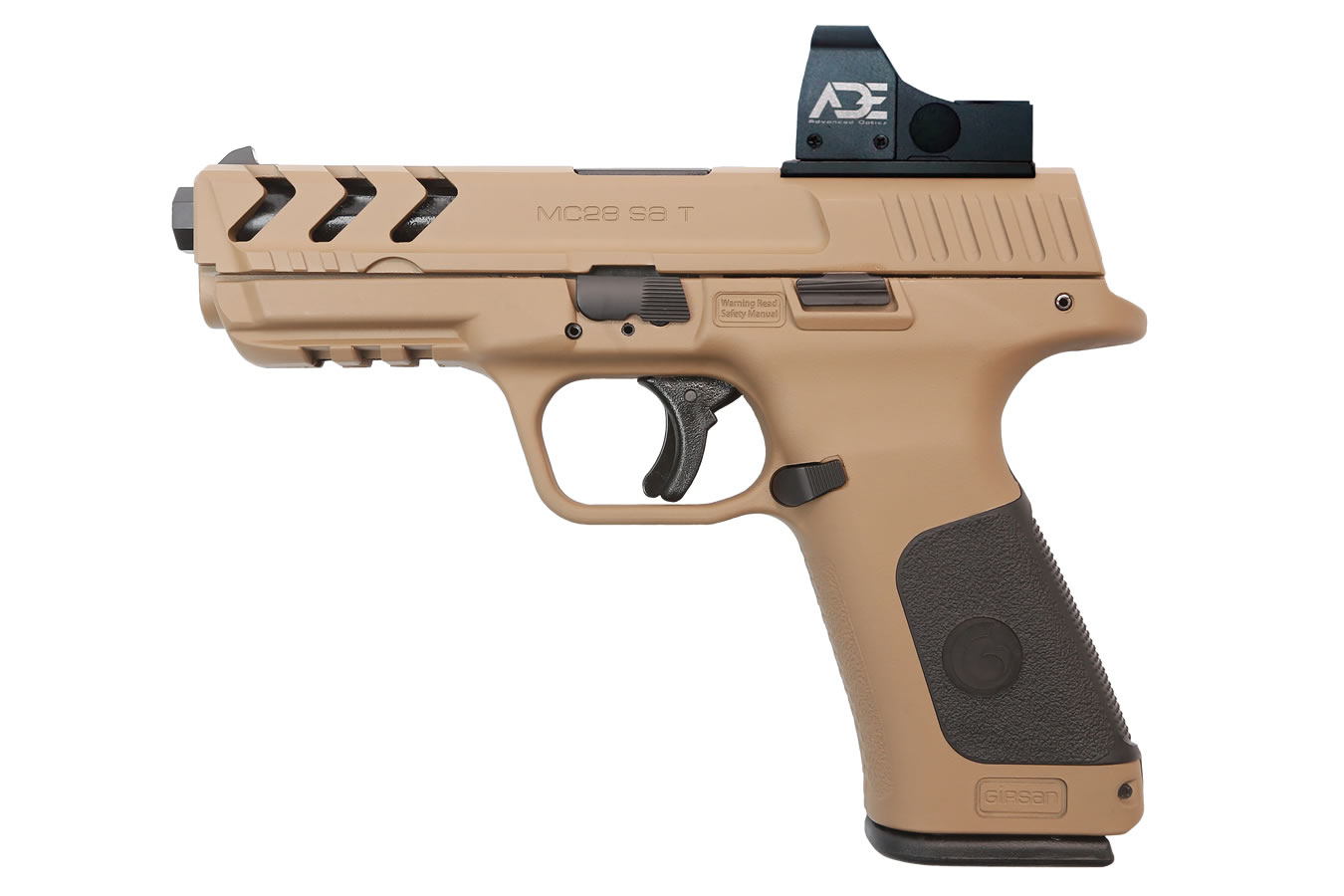 Girsan MC28 SA-T Carry Optics 9mm Full-Size Flat Dark Earth Pistol with Red Dot