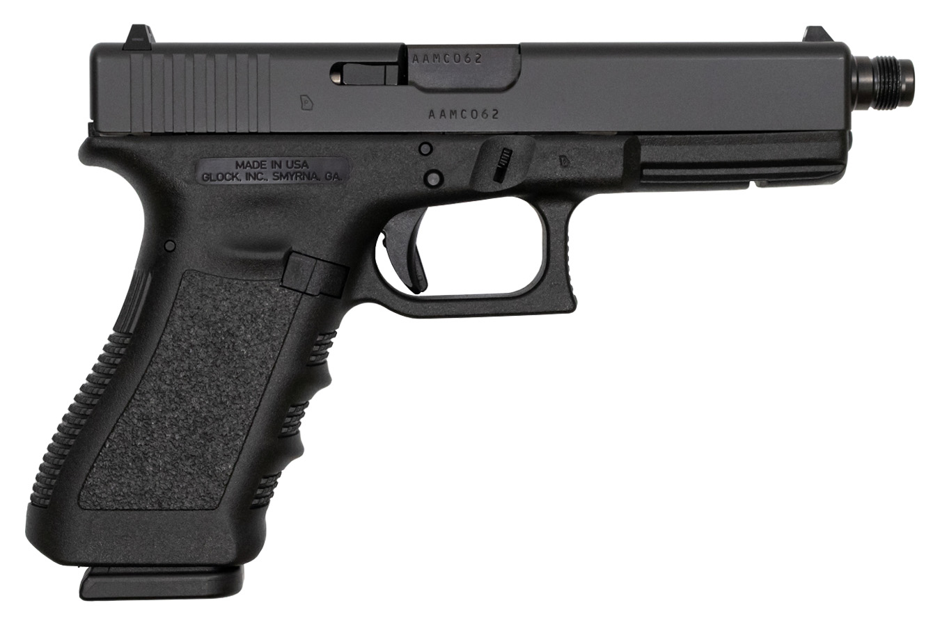 Glock 17 Gen3 9mm 17-Round Pistol with Threaded Barrel (Made in USA)