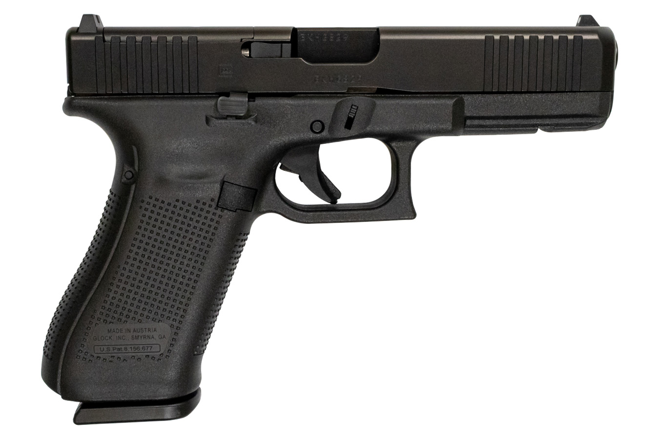 Glock 17 Gen5 9mm MOS Full-Size Pistol with Front Serrations